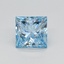 0.50 Ct. Fancy Vivid  Blue Princess Lab Grown Diamond