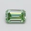 0.80 Ct. Fancy Vivid Green Emerald Lab Grown Diamond