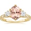 18K Yellow Gold Hudson Engraved Three Stone Diamond Ring (1/3 ct. tw.), smalltop view