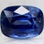 10.6x8.1mm Unheated Blue Cushion Sapphire