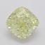0.53 Ct. Fancy Yellow Cushion Diamond