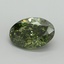 3.23 Ct. Fancy Vivid Green Oval Lab Grown Diamond