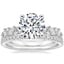 18K White Gold Olivetta Diamond Ring with Luxe Ballad Diamond Ring (1/4 ct. tw.)
