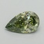 1.01 Ct. Fancy Vivid Green Pear Lab Grown Diamond
