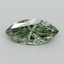 0.44 Ct. Fancy Vivid Green Marquise Lab Grown Diamond