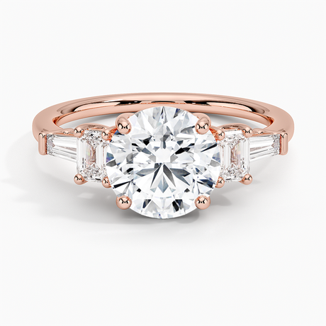 14K Rose Gold Cleo Five Stone Diamond Ring