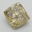 5.53 Ct. Fancy Vivid Yellow Cushion Lab Grown Diamond