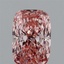 1.05 Ct. Fancy Vivid Pink Cushion Lab Grown Diamond