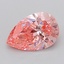 3.10 Ct. Fancy Vivid  Pink Pear Lab Grown Diamond