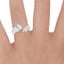 18K White Gold Sweeping Ivy Diamond Ring (1/2 ct. tw.), smallzoomed in top view on a hand