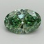 2.43 Ct. Fancy Vivid Pacific Green Oval Lab Grown Diamond