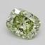 1.04 Ct. Fancy Green Cushion Lab Grown Diamond