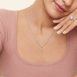 Diamond Cross Pendant