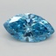 1.00 Ct. Fancy Vivid  Blue Marquise Lab Grown Diamond