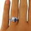 The Lona Ring, smalltop view on a hand