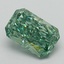 1.44 Ct. Fancy Vivid Green Radiant Lab Grown Diamond