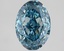 2.80 Ct. Fancy Vivid Blue Oval Lab Grown Diamond
