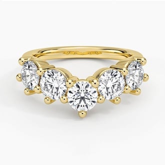 Genevieve Contoured Lab Diamond Ring