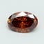 0.50 Ct. Fancy Intense Brownish Orange Oval Lab Grown Diamond