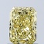 1.07 Ct. Fancy Vivid Yellow Radiant Lab Grown Diamond