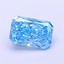 1.05 Ct. Fancy Vivid  Blue Radiant Lab Grown Diamond