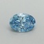 0.36 Ct. Fancy Vivid Blue Oval Lab Grown Diamond