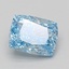1.13 Ct. Fancy Vivid Blue Cushion Lab Grown Diamond