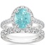 18K White Gold Sienna Halo Diamond Ring with Ellora Diamond Ring (7/8 ct. tw.)