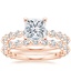 14K Rose Gold Luxe Marseille Diamond Bridal Set