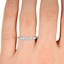The Talli Ring, smalltop view on a hand