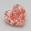 1.03 Ct. Fancy Vivid Pink Heart Lab Grown Diamond