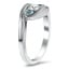 Modern Diamond Three Stone Ring, smallview