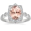 Platinum Cadenza Halo Diamond Ring, smalltop view