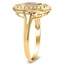 The Kyran Ring, smalltop view on a hand