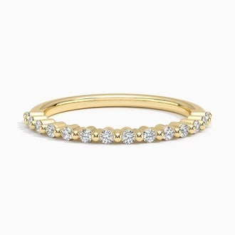 Petite Floating Shared Prong Diamond Ring