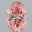 2.02 Ct. Fancy Vivid Pink Oval Lab Grown Diamond