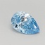 0.31 Ct. Fancy Vivid Blue Pear Lab Grown Diamond