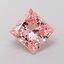 1.50 Ct. Fancy Intense Pink Princess Lab Grown Diamond