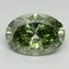 3.29 Ct. Fancy Vivid Pacific Green Oval Lab Grown Diamond