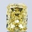 2.10 Ct. Fancy Vivid Yellow Radiant Lab Grown Diamond