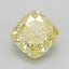 1.10 Ct. Fancy Yellow Cushion Diamond