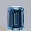 0.43 Ct. Fancy Intense Blue Emerald Lab Grown Diamond