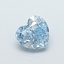 1.08 Ct. Fancy Vivid Blue Heart Lab Grown Diamond