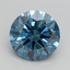 2.04 Ct. Fancy Vivid Blue Round Lab Grown Diamond