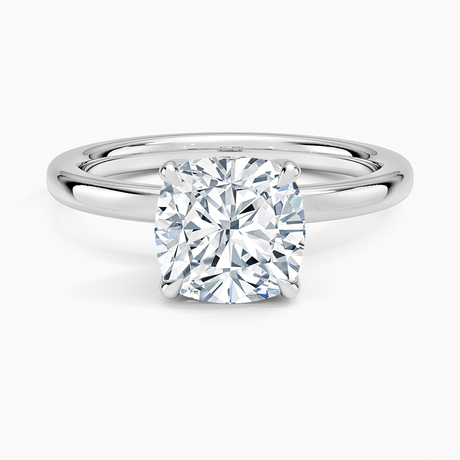 18K White Gold 2mm Petite Elodie Perfect Fit Solitaire Ring