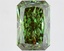 4.41 Ct. Fancy Vivid  Green Radiant Lab Grown Diamond