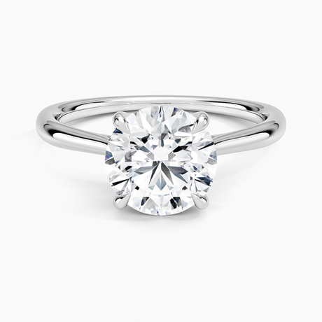 Platinum Freesia Cathedral Solitaire Ring