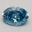 1.81 Ct. Fancy Vivid Blue Oval Lab Grown Diamond