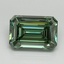 3.04 Ct. Fancy Vivid Pacific Green Emerald Lab Grown Diamond