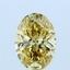 1.01 Ct. Fancy Intense Yellow Oval Lab Grown Diamond